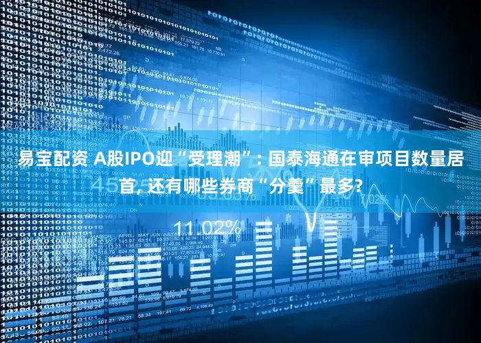 易宝配资 A股IPO迎“受理潮”: 国泰海通在审项目数量居首, 还有哪些券商“分羹”最多?