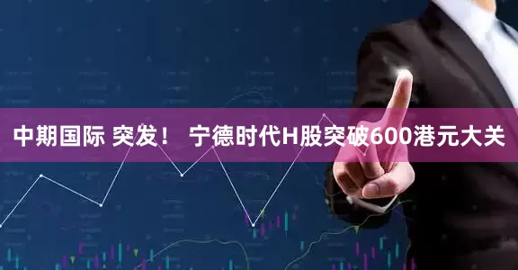 中期国际 突发！ 宁德时代H股突破600港元大关